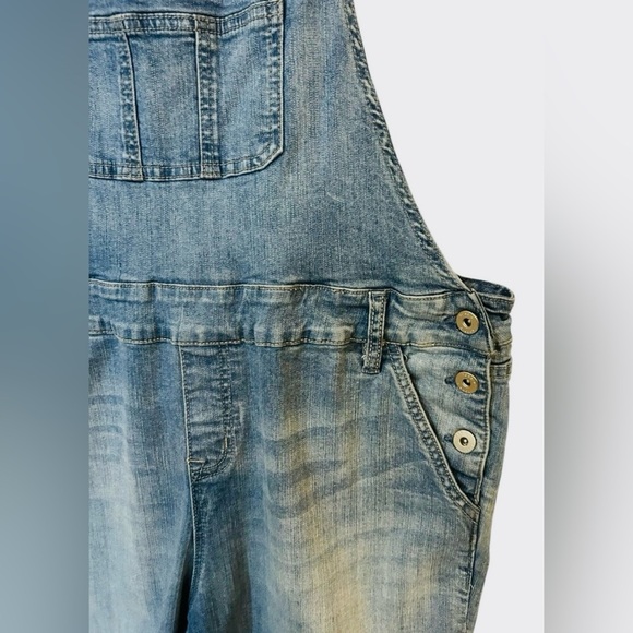 TORRID- Blue Denim Jeans Overalls - Picture 3 of 7